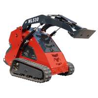 ML530 walk behind crawler mini skid steer loader with attachments