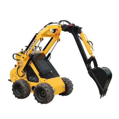 wheeled type loader compact utility loader mini excavator wheel garden loader