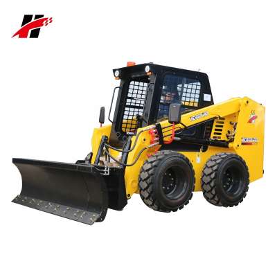 CHINA GOOD PRICE HIGH EFFICIENCY SKID LOADER WITH SNOW BLADE FOR ROAD CLEANING