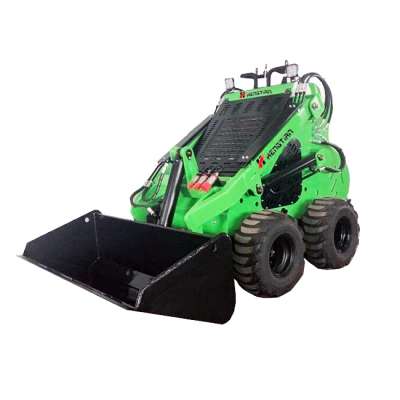 wheel front building farm mini skid steer loader with backhoe